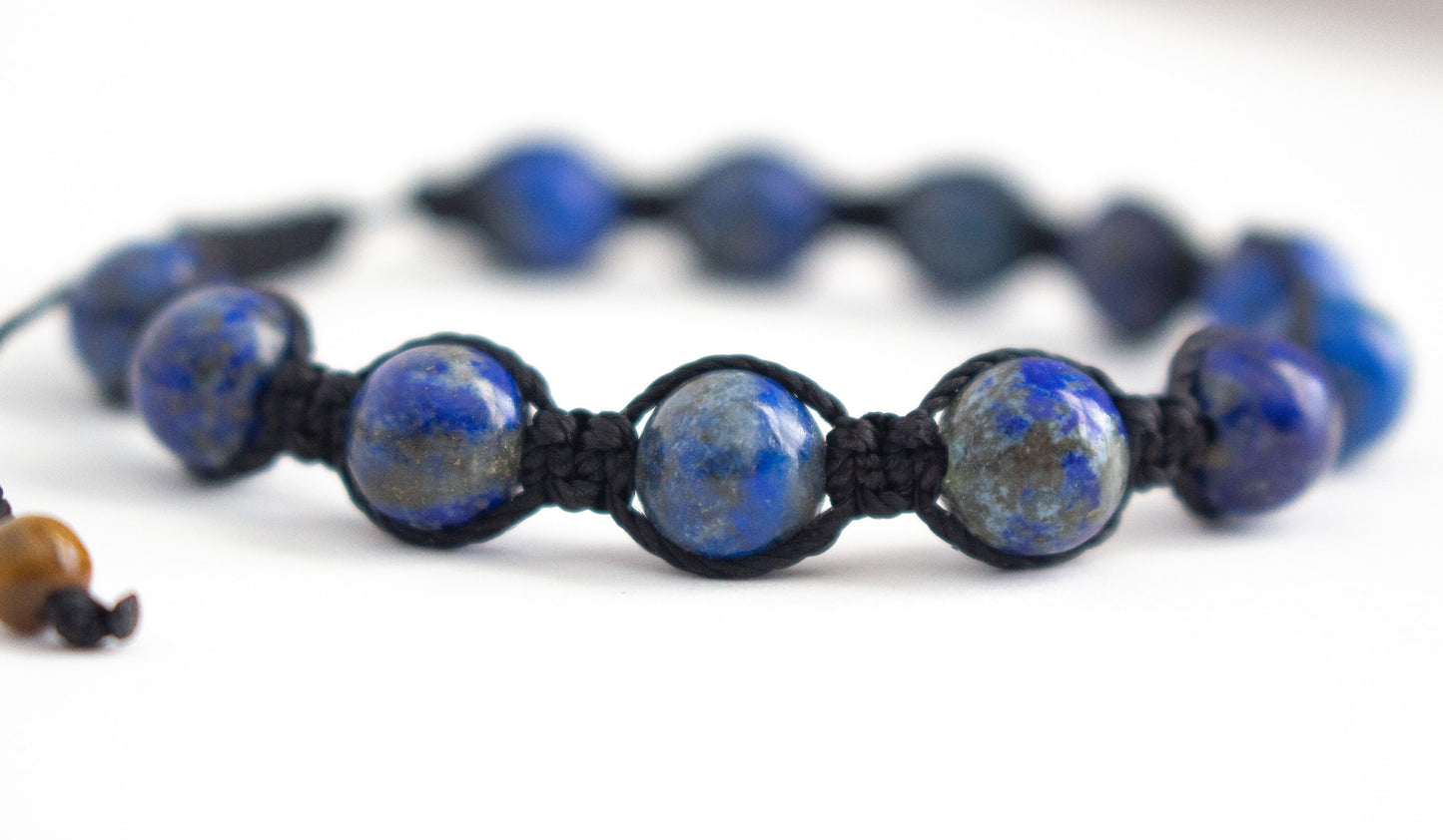 Natural Lapis Lazuli Adjustable Braided Bracelet - Meg’s Gems