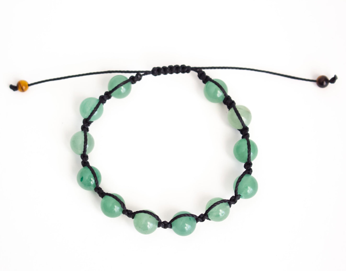Natural Aventurine Adjustable Braided Bracelet - Meg’s Gems