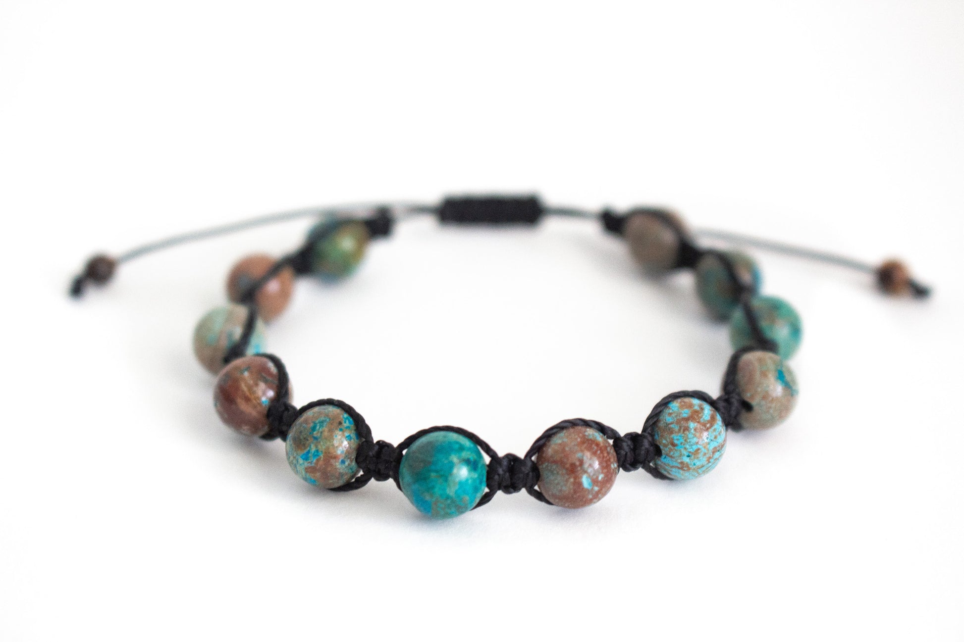 Natural Agate Adjustable Braided Bracelet - Meg’s Gems