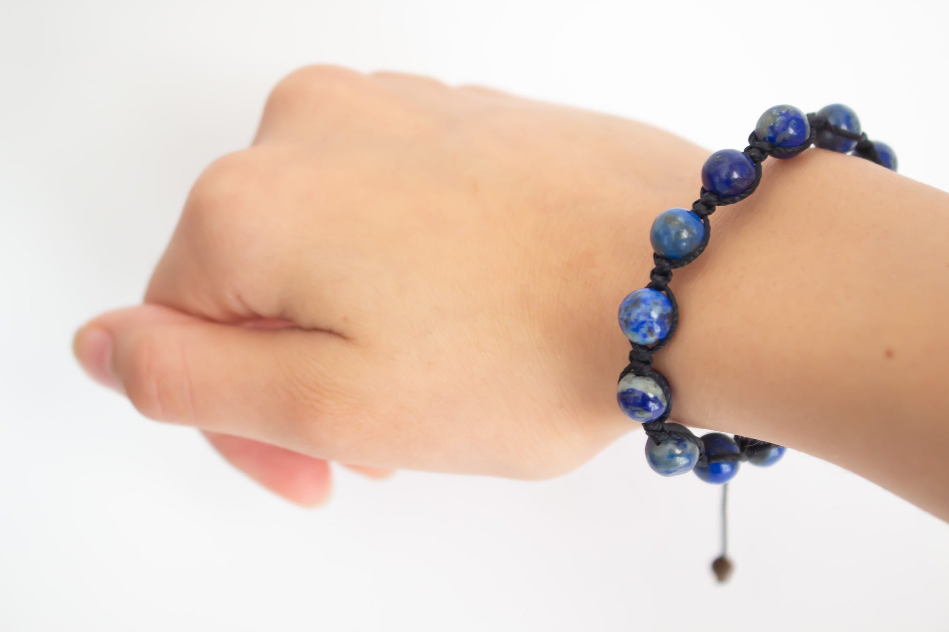 Natural Lapis Lazuli Adjustable Braided Bracelet - Meg’s Gems