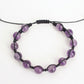 Natural Amethyst Adjustable Braided Bracelet - Meg’s Gems