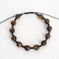 Natural Tiger Eye Adjustable Braided Bracelet - Meg’s Gems