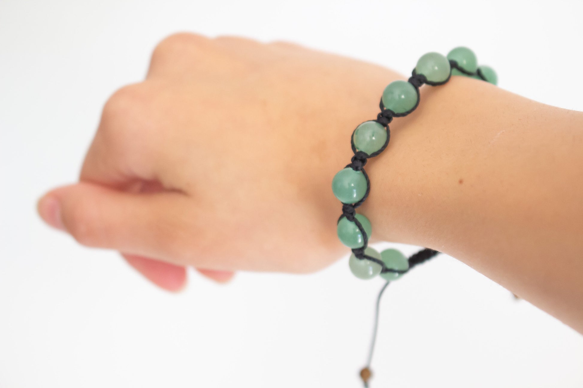 Natural Aventurine Adjustable Braided Bracelet - Meg’s Gems