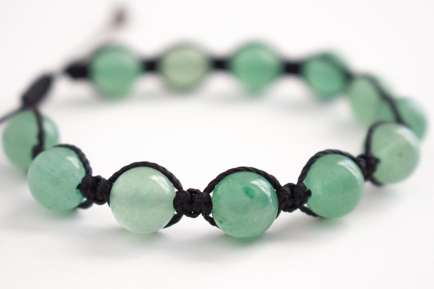 Natural Aventurine Adjustable Braided Bracelet - Meg’s Gems