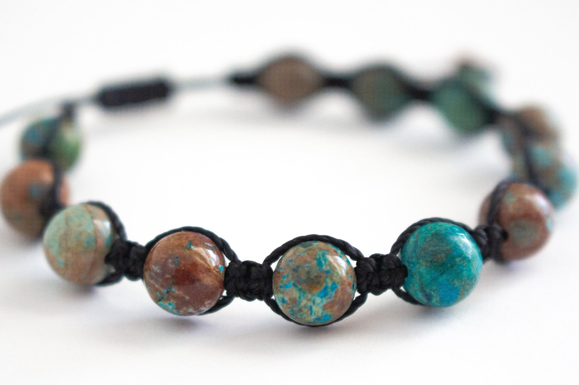 Natural Agate Adjustable Braided Bracelet - Meg’s Gems