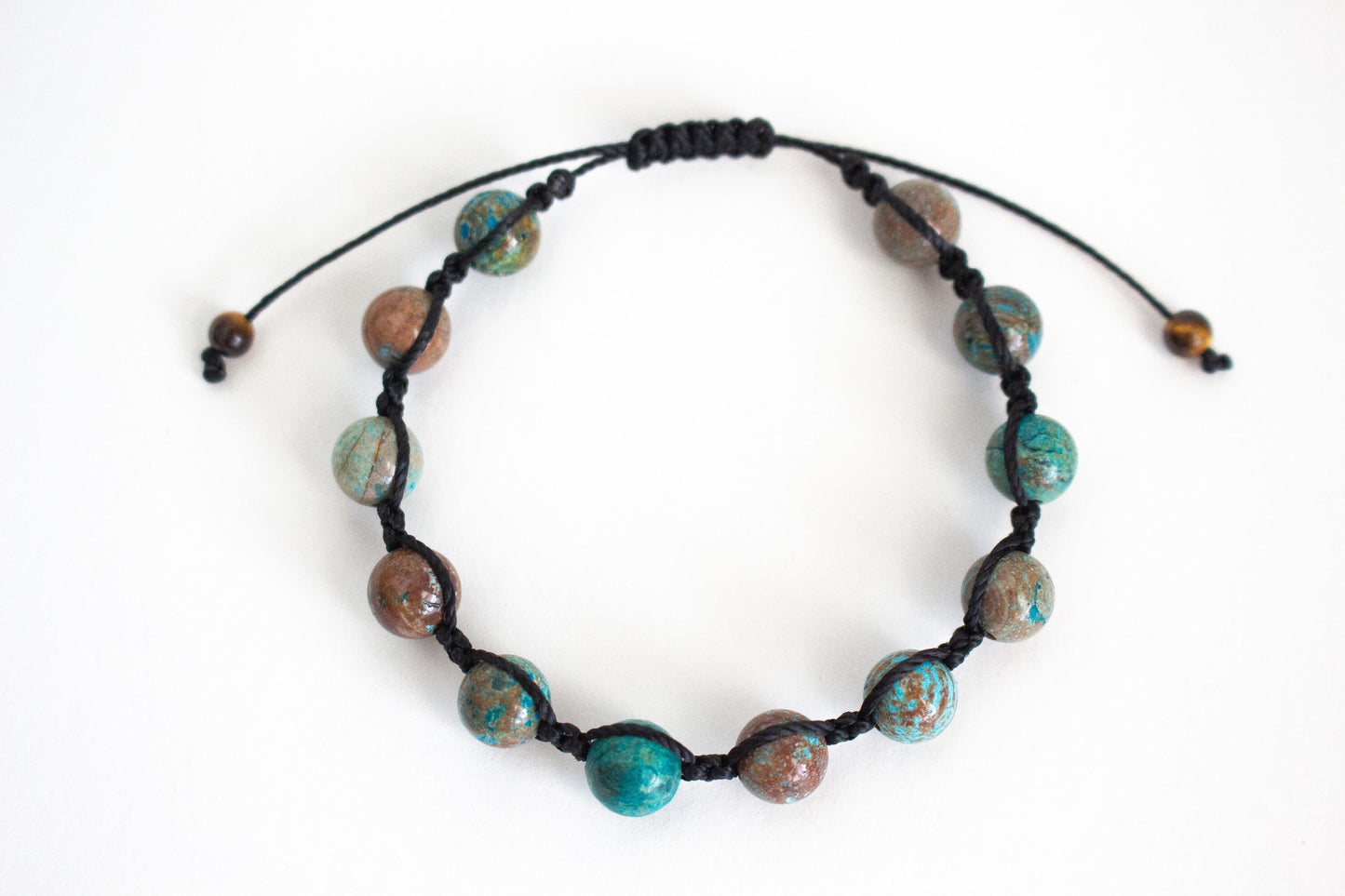 Natural Agate Adjustable Braided Bracelet - Meg’s Gems