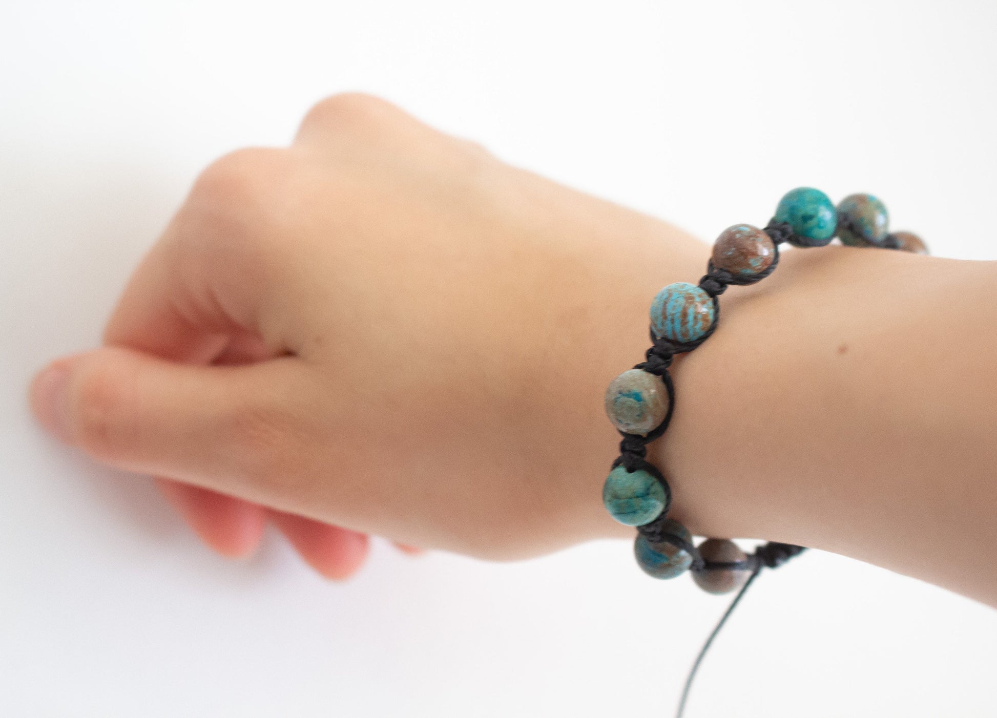 Natural Agate Adjustable Braided Bracelet - Meg’s Gems