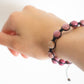 Natural Rhodonite Adjustable Braided Bracelet - Meg’s Gems