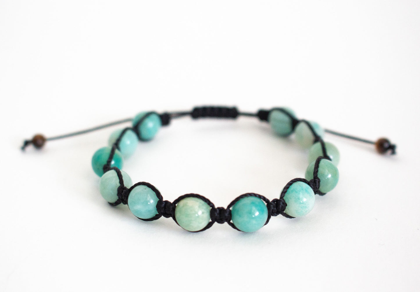 Natural Russian Amazonite Adjustable Braided Bracelet - Meg’s Gems