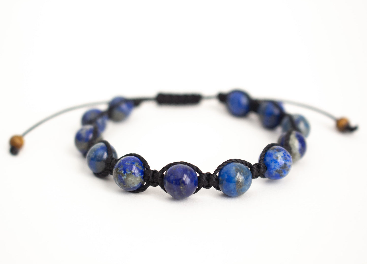 Natural Lapis Lazuli Adjustable Braided Bracelet - Meg’s Gems