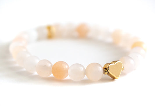 Natural Peach Aventurine Gemstone Bracelet - Meg’s Gems