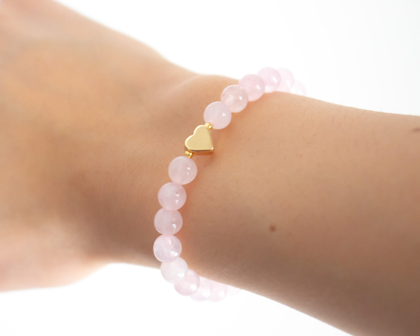 Natural Rose Quartz Gemstone Bracelet - Meg’s Gems