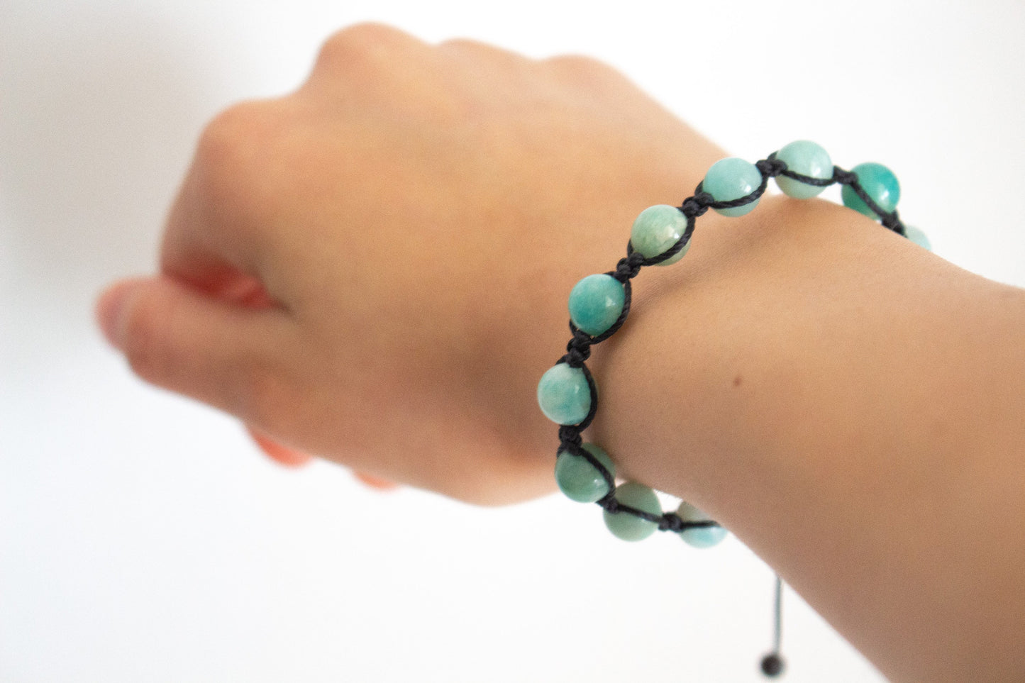 Natural Russian Amazonite Adjustable Braided Bracelet - Meg’s Gems