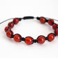 Natural Carnelian Adjustable Braided Bracelet - Meg’s Gems