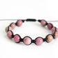 Natural Rhodonite Adjustable Braided Bracelet - Meg’s Gems