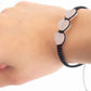 Natural 3 Heart Rose Quartz Adjustable Braided Bracelet - Meg’s Gems