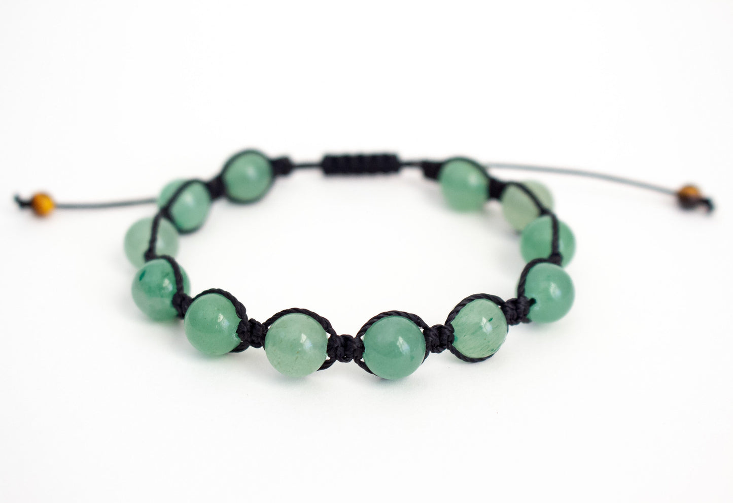 Natural Aventurine Adjustable Braided Bracelet - Meg’s Gems