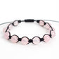 Natural Rose Quartz Adjustable Braided Bracelet - Meg’s Gems