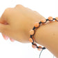 Natural Peach Orange Calcite Adjustable Braided Bracelet - Meg’s Gems